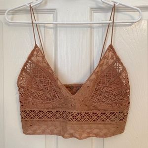 Free people blush bralette - small
